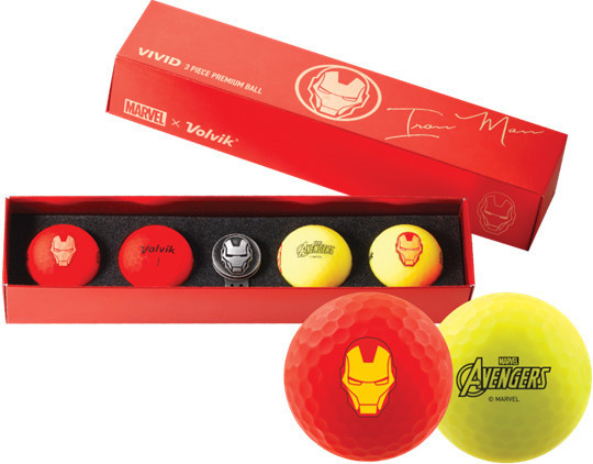 VOLVIK Piłki golfowe VOLVIK + MARVEL Iron Man 818615023617