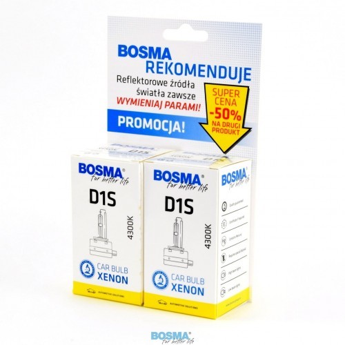 Bosma for better life bosma for Better Life 545120 lampa Auto Double Pack Xenon 85 V 35 W pk32d-2 D1S 4300 K 545120
