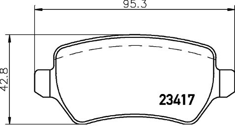 Mintex Klocki hamulcowe - komplet MDB2223