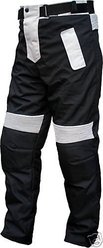 German Wear spodnie motocyklowe od kombinezonu, cordura, czarno-szare , 46, czarny/jasnoszary GW302T Schwarz/Hellgrau 46