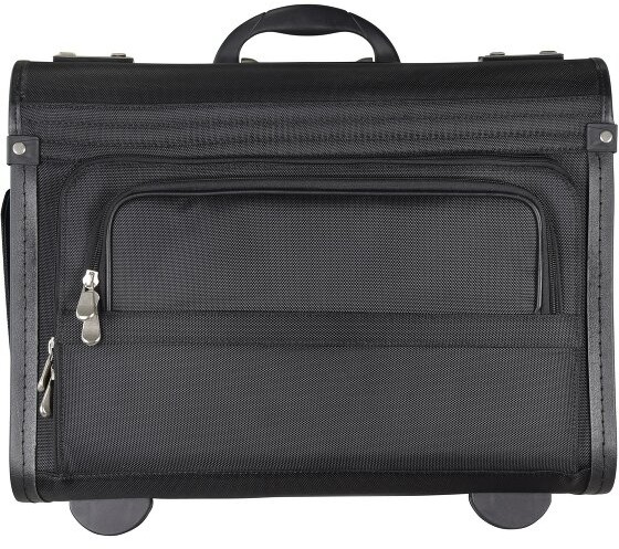 Dermata Dermata Walizka pilota 46 cm przegroda na laptopa schwarz 7056NY-01