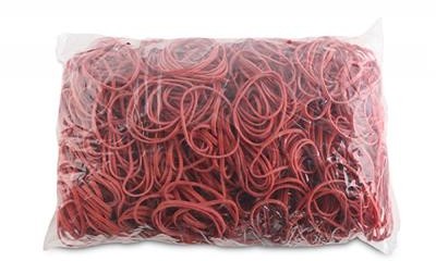 OFFICE PRODUCTS Gumki recepturki OFFICE PRODUCTS, średnica 50mm, 1,5x3mm, 60% kauczuku, 1000g, zgrzewka, czerwone 18105039-04