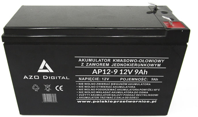 AGM AZO Digital Akumulator VRLA bezobsługowy AP12-9 12V 9Ah 6AKUAGM009