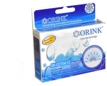 ORINK Tusz T0612 do drukarek Epson Stylus D68 / D88 / DX3800 / DX4200 | Cyan | 18,2ml. CET0612 OR orink_T061240 OR