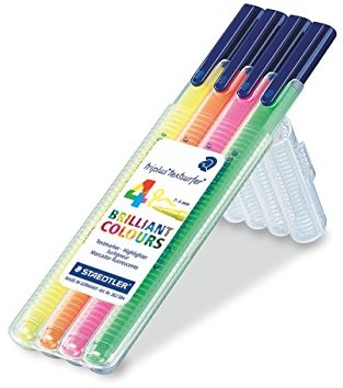 Staedtler 362 SB4 triplus Textsurfer Textmarker 4 sztuki w kolorze możliwości instalacji Staedtler-Box 362 SB4