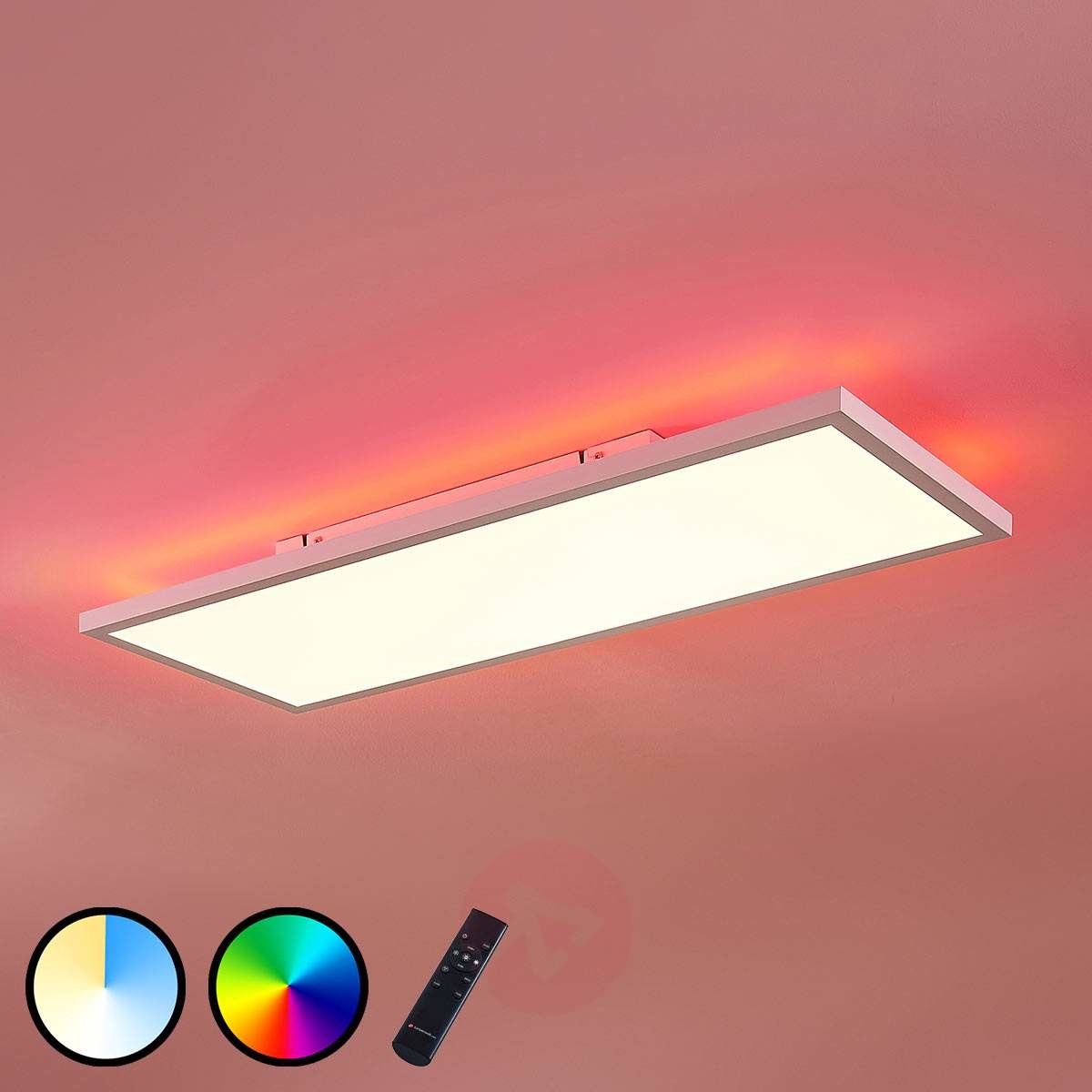 Lampenwelt com Panel LED Brenda CCT z pilotem, 30 x 80 cm