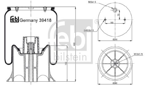 FEBI Mieszek, klimatyzacja FEBI 39418
