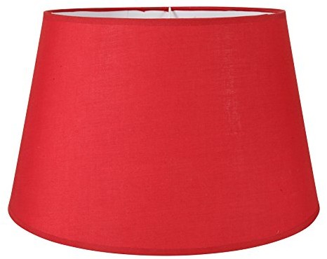 Sema SEMA 97217 klosz do lampy materiał okrągły tekstury/czerwony 97217