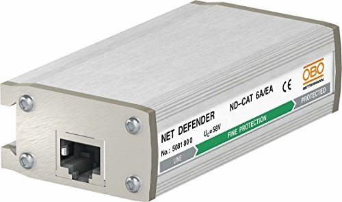 OBO Bettermann BETTERMANN korytko kablowe urządzenie do zabezpieczeń przetężeniowych danych f. HS-LAN ND-Cat6 a ND-CAT6A/EA
