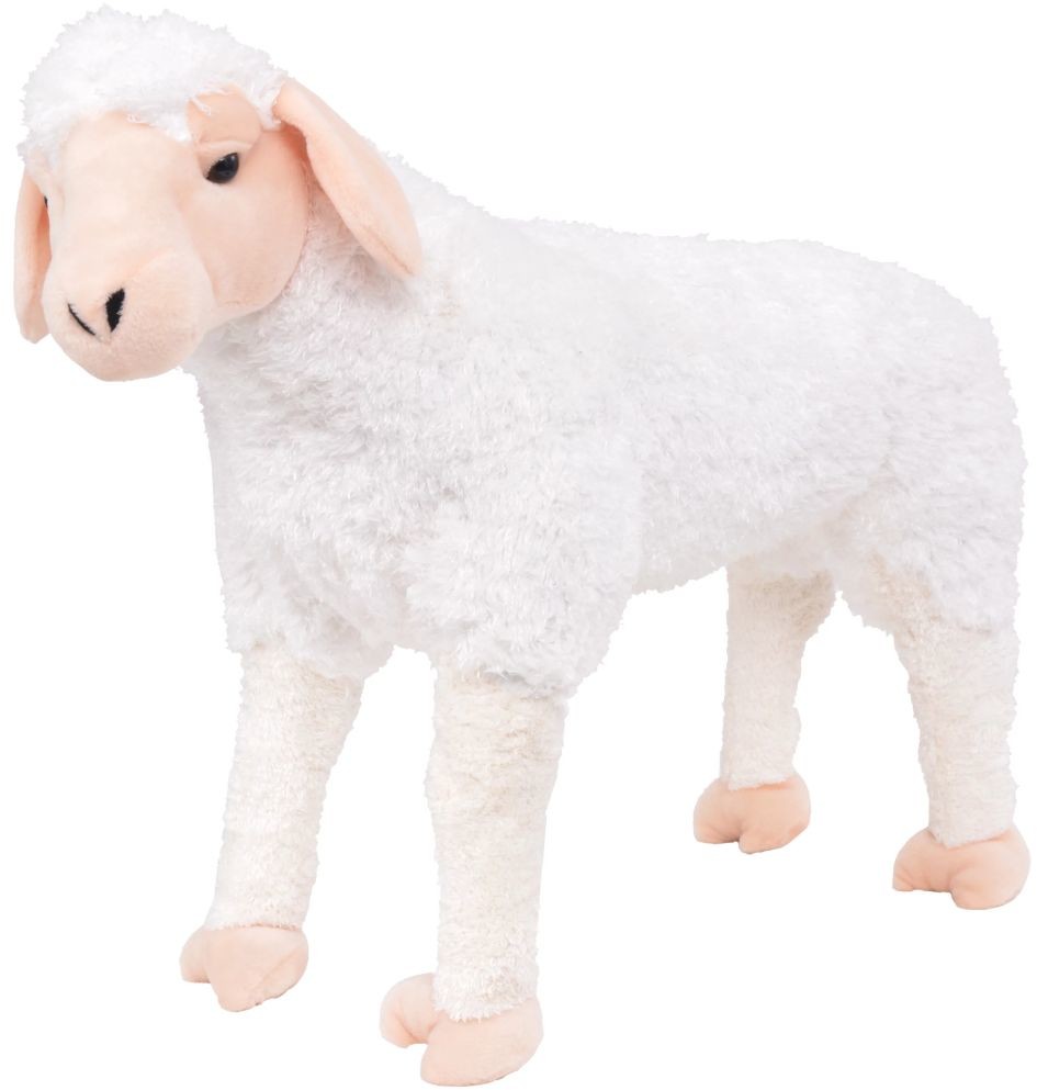 vidaXL vidaXL Pluszowa owca, stojąca, biała, XXL