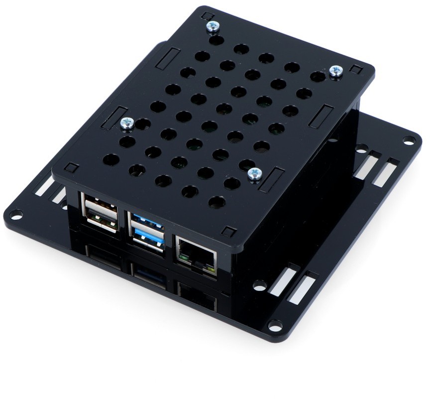 Raspberry PI Gravlaser Obudowa model 4B Vesa v2 do montażu na monitor - czarna GRL-14777
