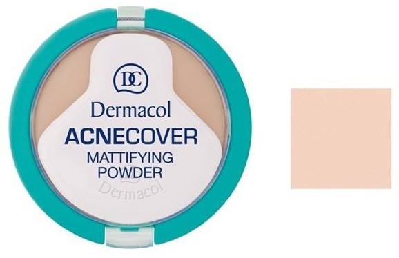 Dermacol Acnecover Mattifying Powder puder matujący w kompakcie 01 Porcelain 11g 65346-uniw