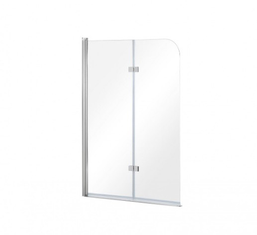 Besco PMD Avigo Parawan nawannowy dwuczęściowy 100x145 cm profile chrom połysk szkło przejrzyste PNA-2S