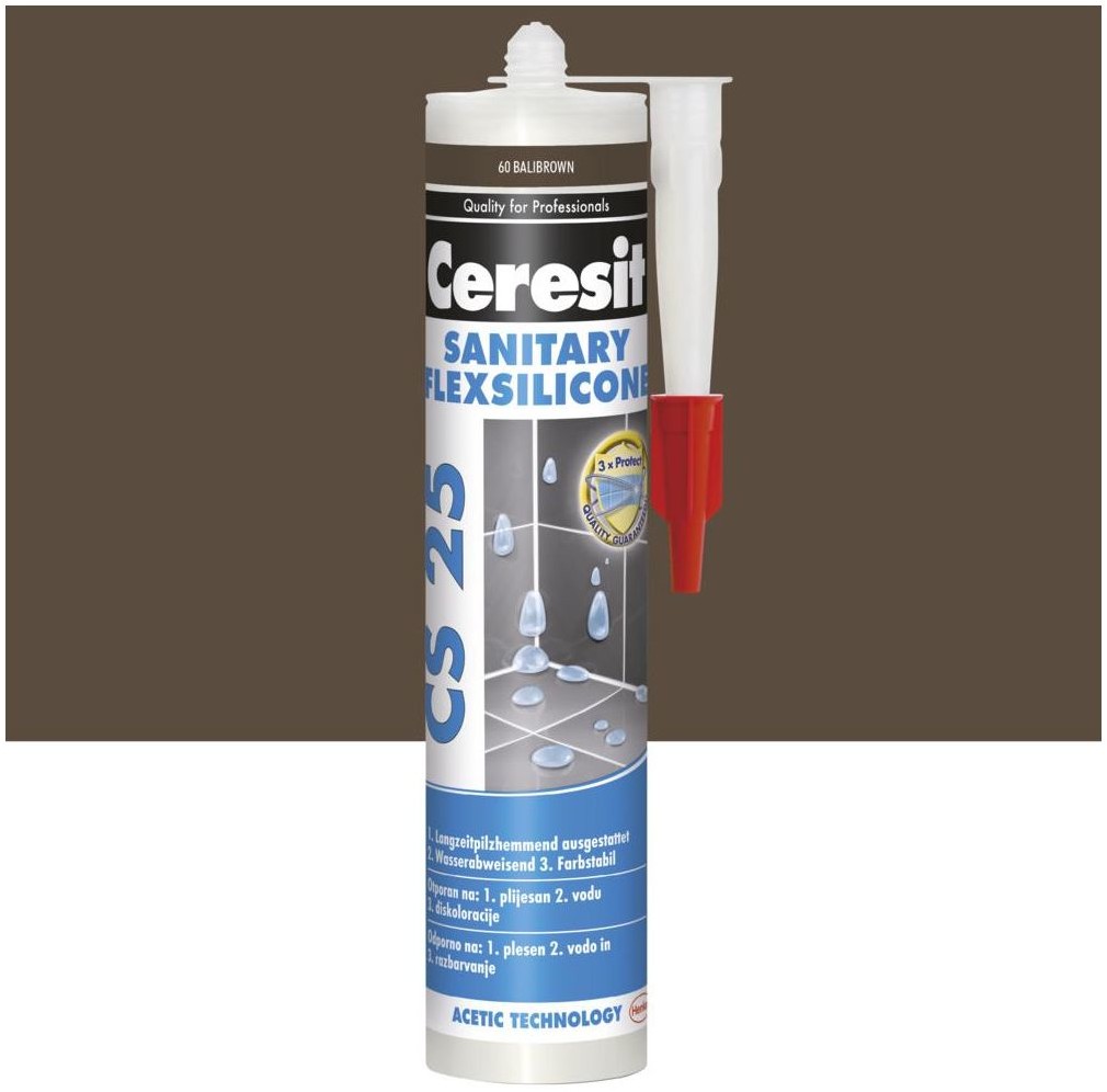 Ceresit Silikon sanitarny CS-25 Balibrown