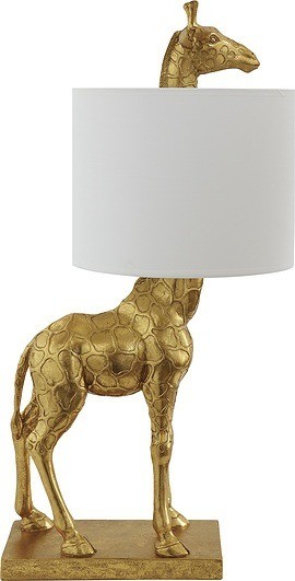 Bloomingville Lampa stołowa żyrafa złota 82044411