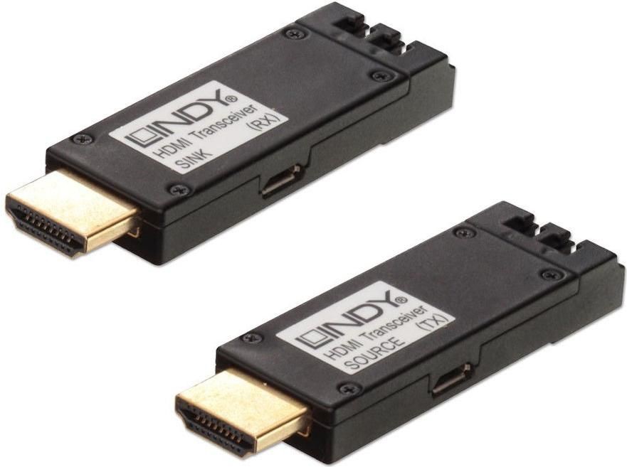 Lindy System przekazu sygnału AV HDMI Extender 4K fiber optic 300m. Duplex