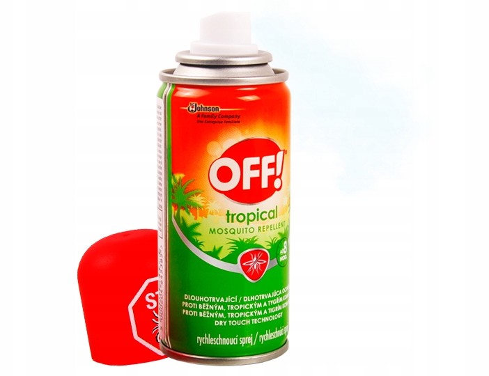 OFF Spray Tropic Ochrona Na Komary Kleszcze 8H
