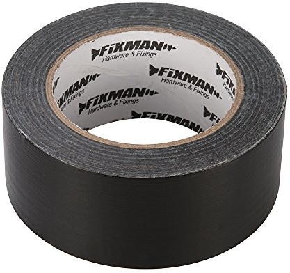 Fixman FIXMAN 188845 taśmy klejącej wytrzymała tkanina 50 MM X 50 m, czarna