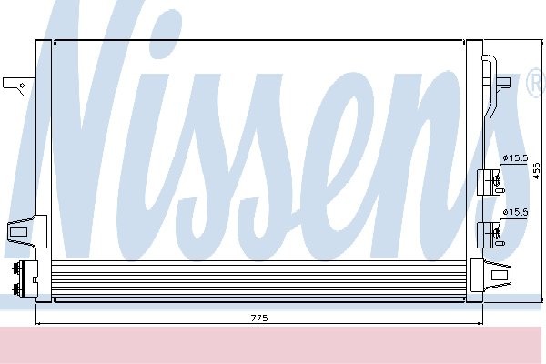 NISSENS Skraplacz, klimatyzacja NISSENS 94929