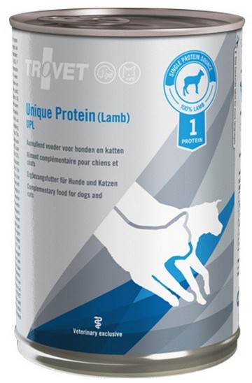 Trovet Unique Protein UPL Jagnięcina dla psa i kota puszka 400g DLA ZAMÓWIEŃ + 99zł GRATIS!