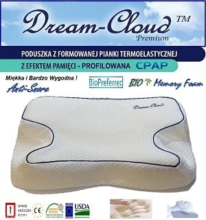 Zdjęcia - Poduszka  Profilowana Dream-Cloud Premium Bio CPAP Przeciwzmarszczkowa