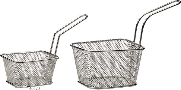 APS Koszyk do serwowania potraw 100x90 mm, inox | Snack Holder 40620