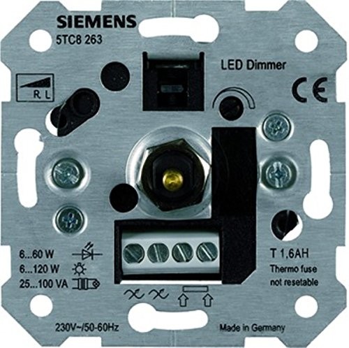Siemens 5tc8263-ściemniacz NV-FUR R, dł. 6  120 W ciśnienie Magnetic transformatory i lampy LED z wył./we 5TC8263