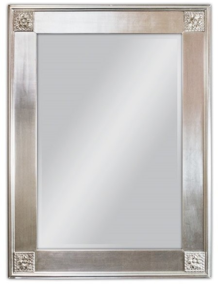 d2.design Lustro wiszące Wiktoria 85x114 srebrny 80777