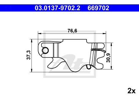 ATE Zestaw naprawczy, dostosowanie automatyczne 03.0137-9702.2
