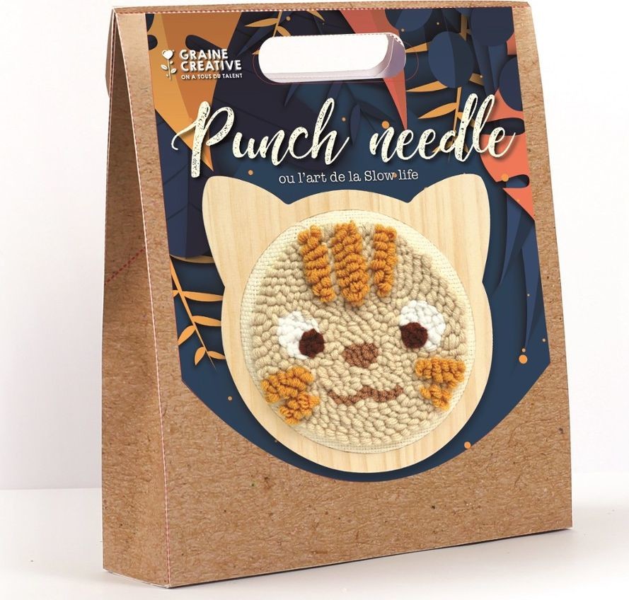 Graine Creative Graine Creative Zestaw Punch Needle Kotek D 15 cm GC-420208