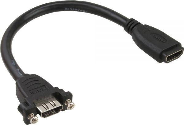 InLine Adapter AV HDMI HDMI 0.6m czarny 17500S 17500S