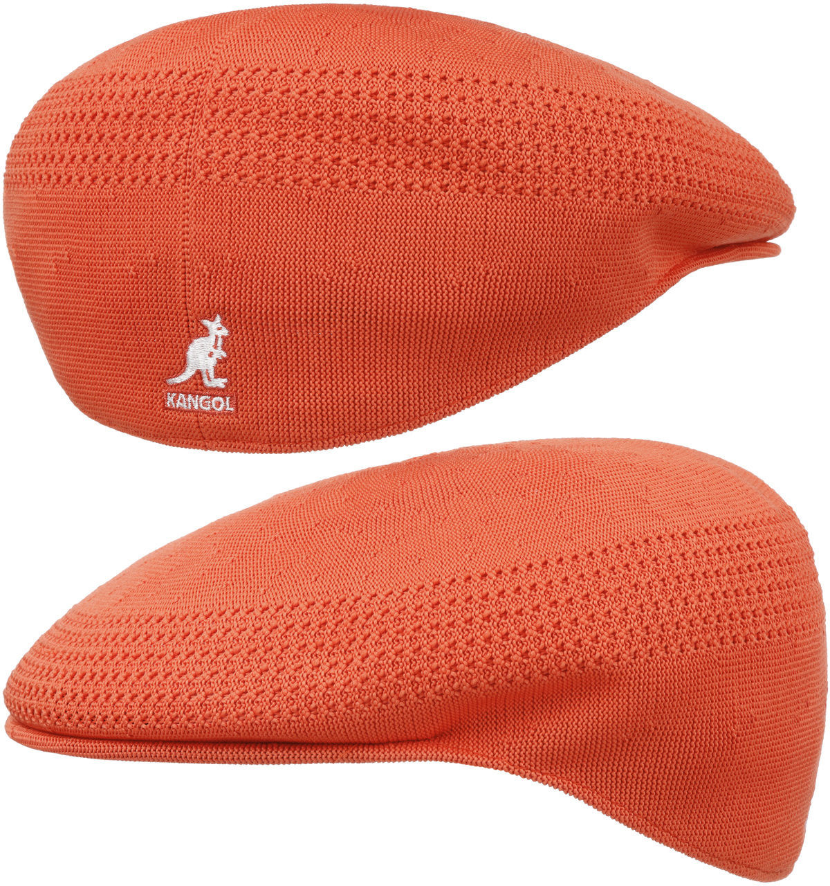 Kangol Płaski Kaszkiet 504 Tropic Ventair by pomarańczowy, S (54-55 cm)