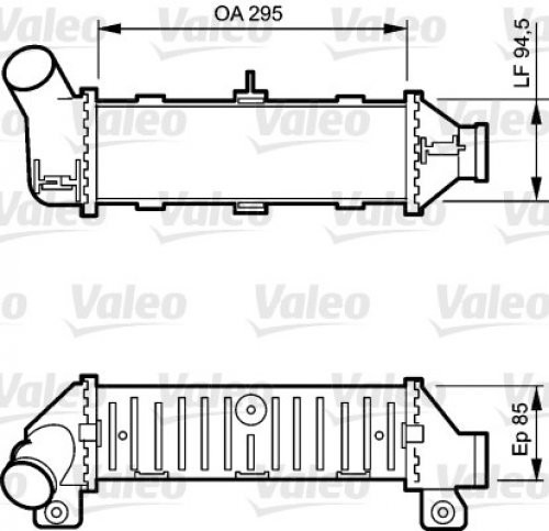 Valeo 817766 chłodnicą powietrza doładowującego 817766