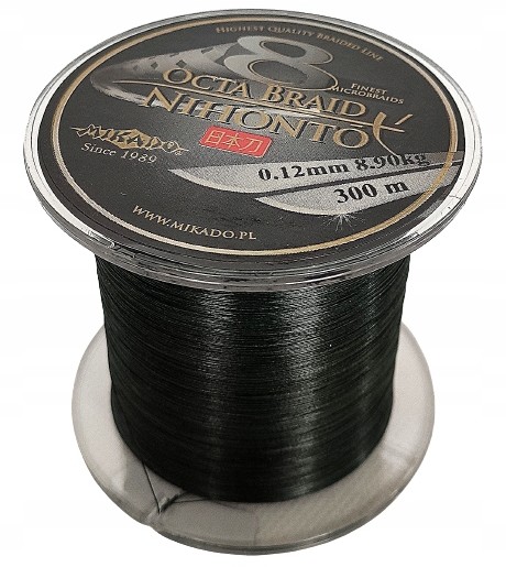 Mikado Plecionka Octa Braid 0,12/300m/8,9kg/ZIELON