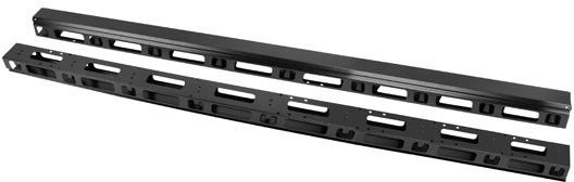 Lanberg Organizer kabli AK-1210-B pionowy do szaf stojących 42U czarny