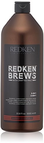 Redken brews 3-IN1 Shampoo/Conditioner/Body Wash szampon do włosów/ciała 1000 ML redken-brews-3-in-1-shampoo-conditioner-