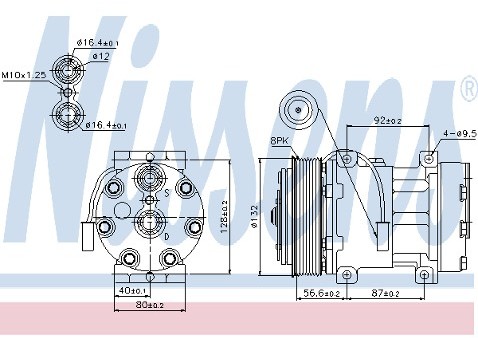 NISSENS Kompresor klimatyzacji NISSENS 89061
