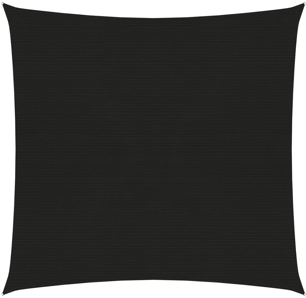 vidaXL Żagiel przeciwsłoneczny, 160 g/m, czarny, 4x4 m, HDPE vidaXL