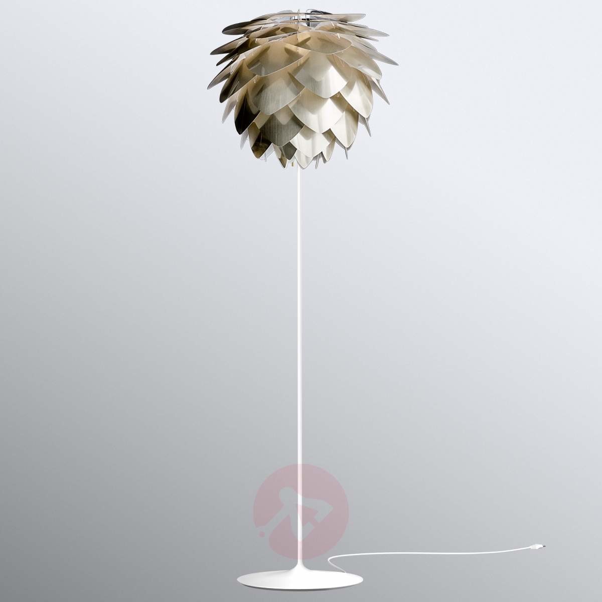 Vita COPENHAGEN Mosiądz szczotkowany lampa stojąca Silvia medium