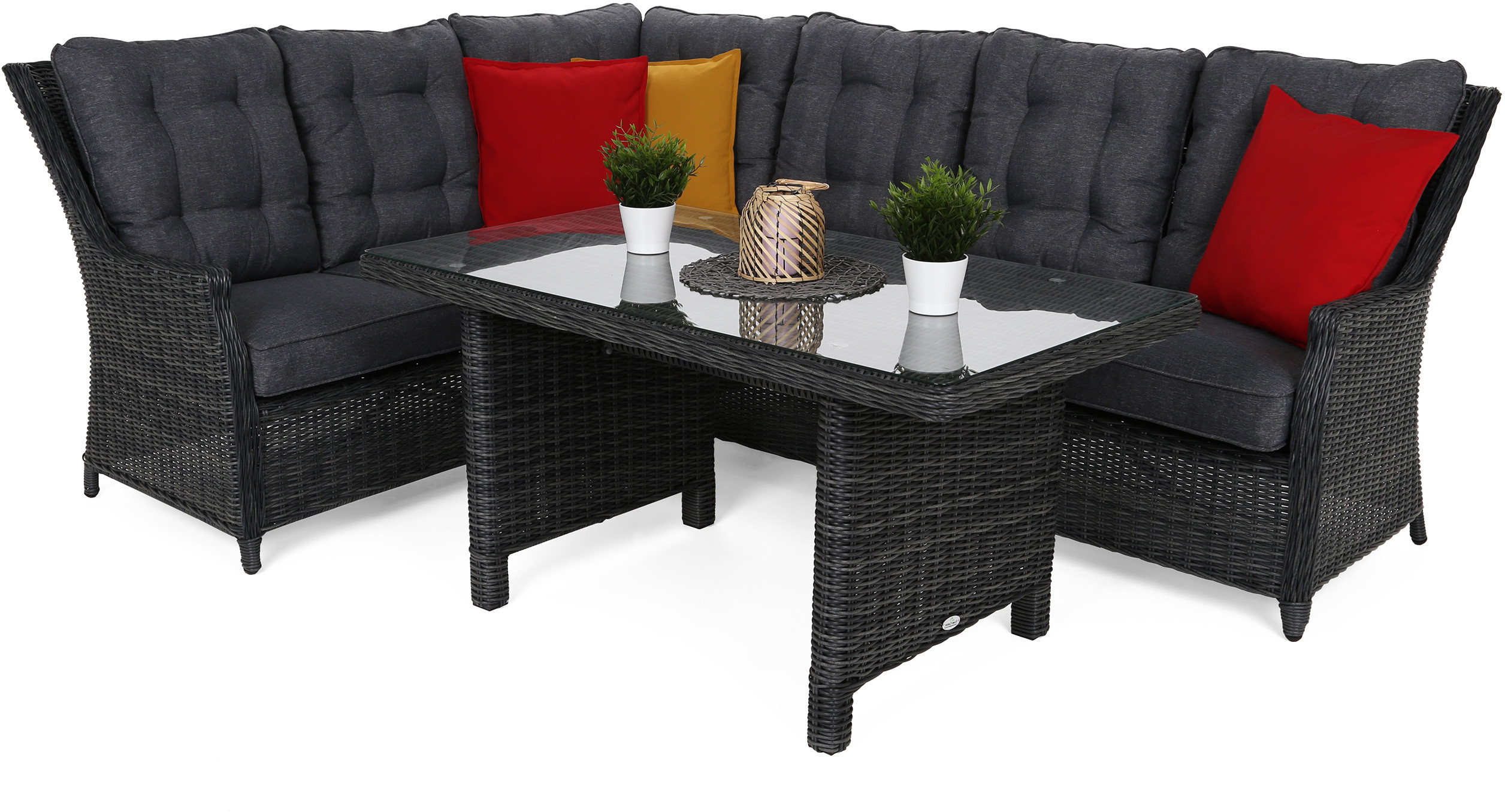 HOME & GARDEN Narożnik technorattanowy lewy Alicante Grey / Grey 178400