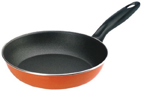 Ibili 916324 Pomarańczowy New patelnia, emaliowanej stali nierdzewnej, 24 cm 916324