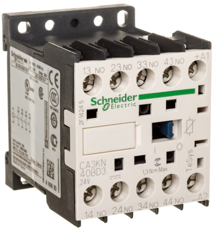 Schneider Electric Stycznik pomocniczy 10A 4Z 0R 24V DC CA3KN40BD3