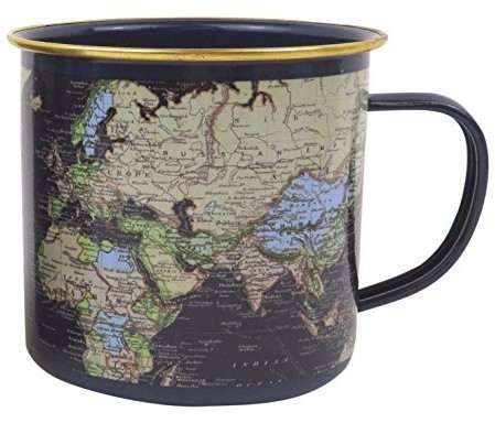 Unbekannt Navy Blue Vintage kart emalii kubek GR540001