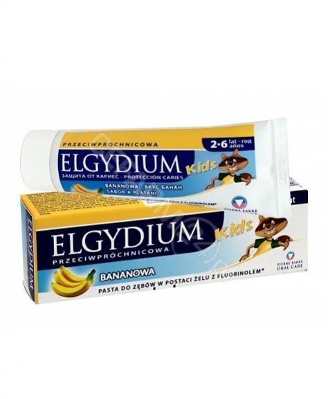 Pierre Fabre Elgydium Kids Pasta do zębów bananowa 2-6 lat 50 ml 7060024