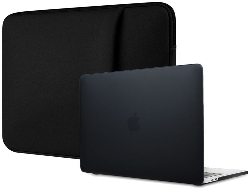 4kom.pl Etui Futerał Neopren + Hard Case MacBooka Air 13 Czarny 03153