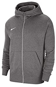 Nike Boys Y NK FLC PARK20 FZ bluza z kapturem, Charcoal Heathr/White, XL CW6891