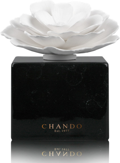 CHANDO Dyfuzor zapachowy Porcelanowy  Marble Colection  - Black - Sensual Camelia - Zmysłowa Kamelia 200ml