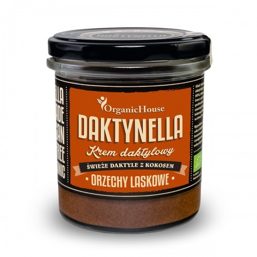 Organic House Krem Daktylowy Daktynella Orzechy Laskowe 280g - Organic House