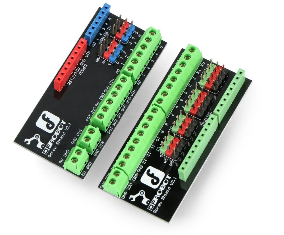 Arduino DFRobot Gravity - Screw Shield V2 - nakładka ze złączami śrubowymi do DFRobot DFR0171 DFR-19900