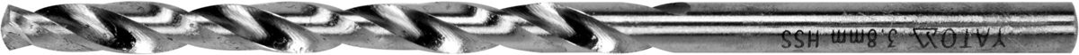 Yato WIERTŁO DO METALU HSS PREMIUM 3,8MM DO WIERCENIA W STALI INOX YT-44213
